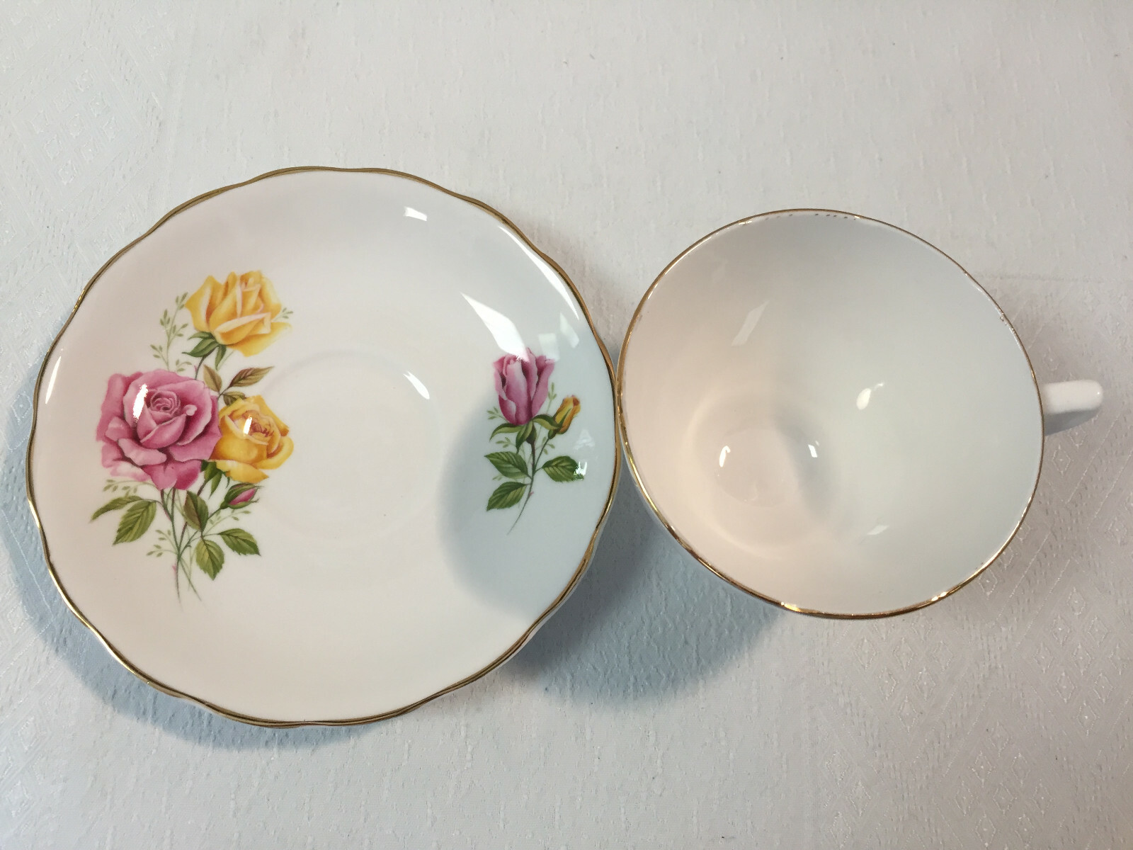 Vintage Cup and Saucer , Royal Taunton, Fine Bone China , England.