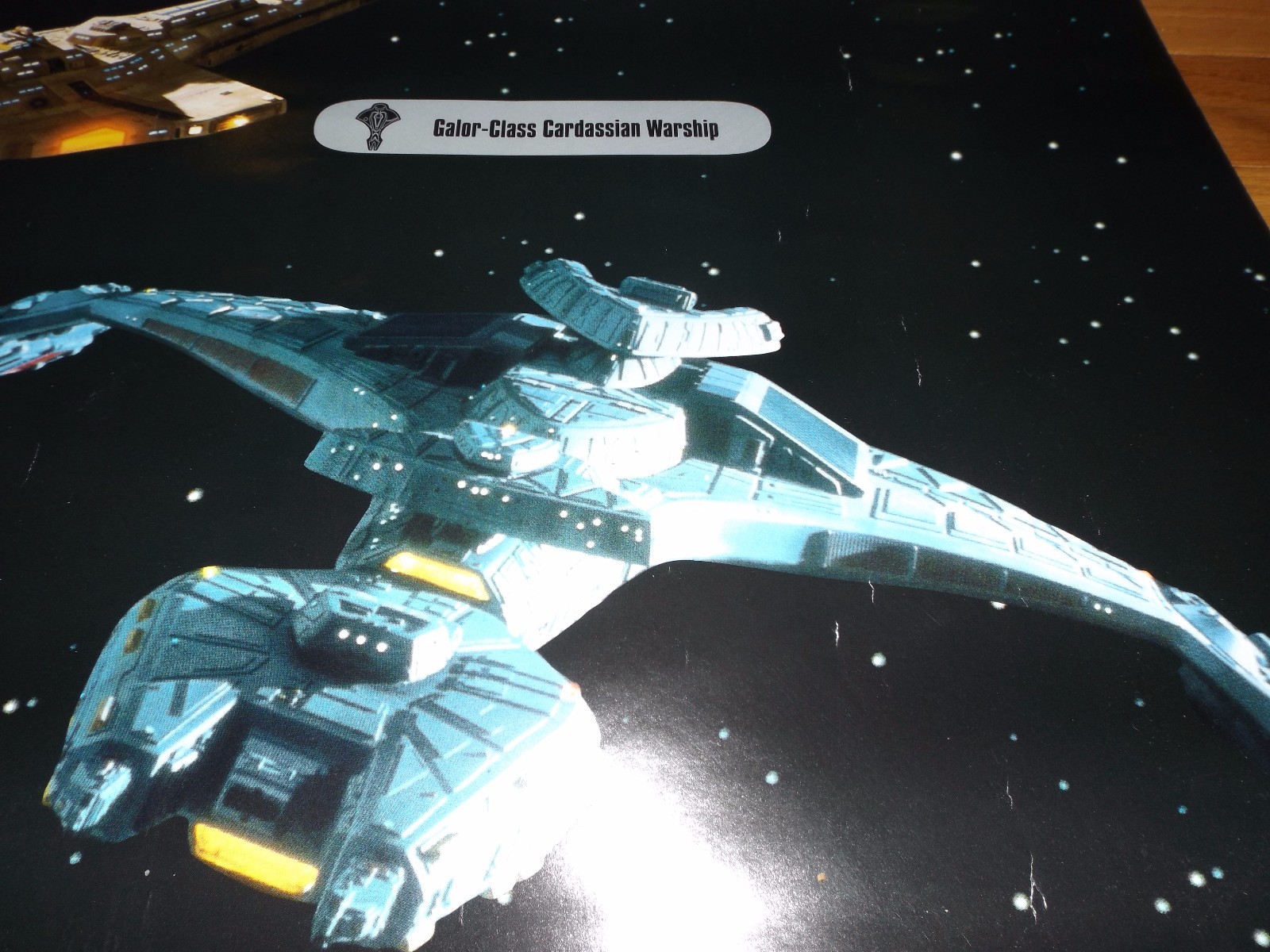 1995 Star Trek Next Generation POSTER Starship Warship Warbird Cruiser Ship 1219