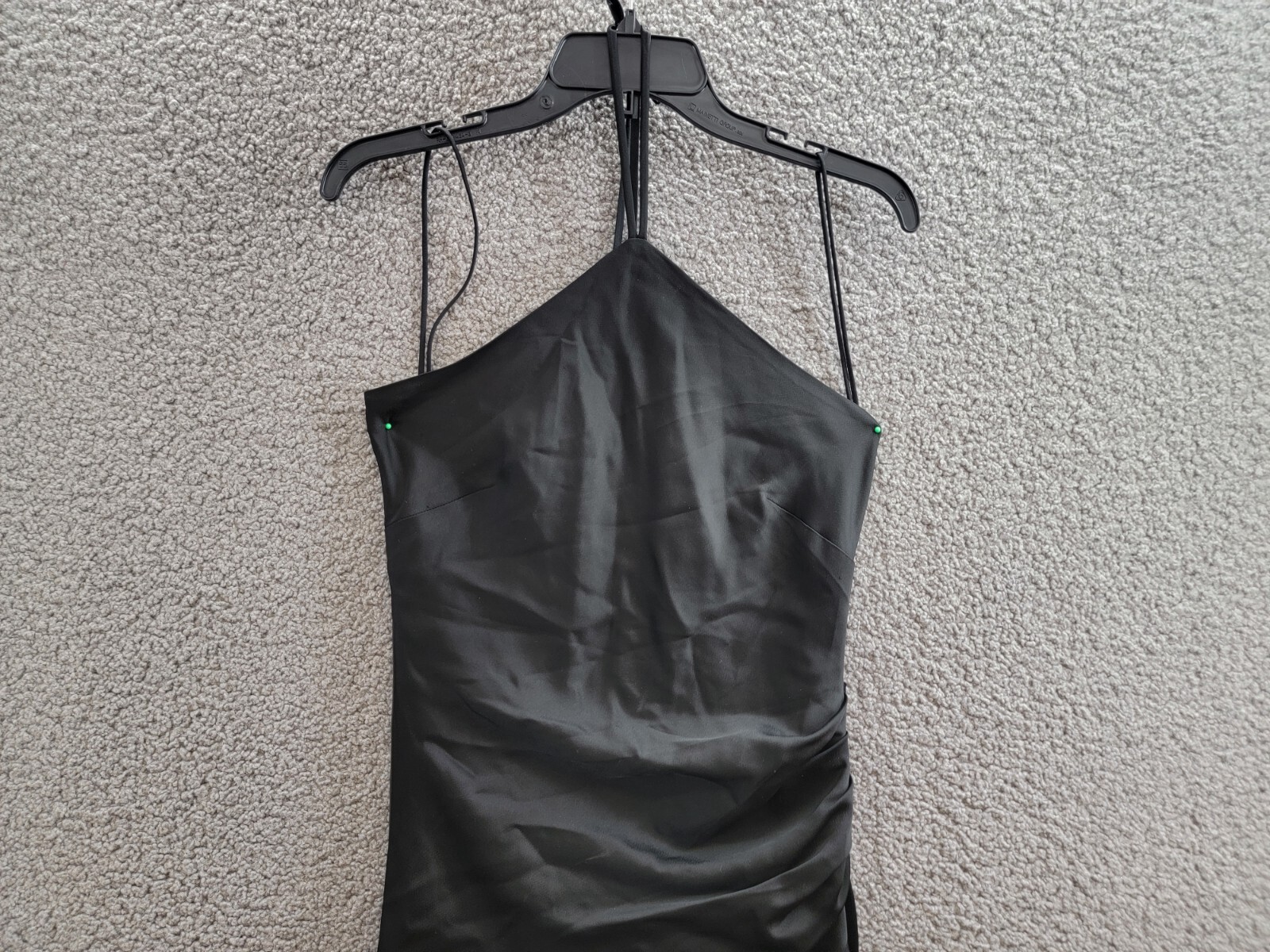 SIMKHAI Hansel Halter Neckline Gown Women's 0 Black Sleeveless Back Zip Closure - Picture 3 of 14