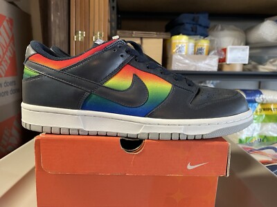 2005 2006 Nike Dunk Low Dark Obsidian Rainbow 10.5 312490 441 Not SB