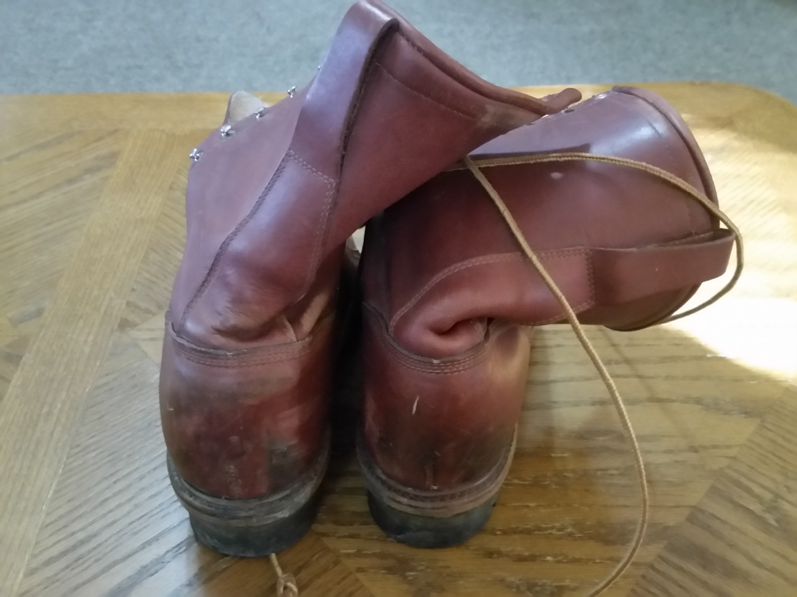 F.H. Hall Linemen's Supply Brown Men's Work Shoe Boots Size 11.5 D Steel Toe