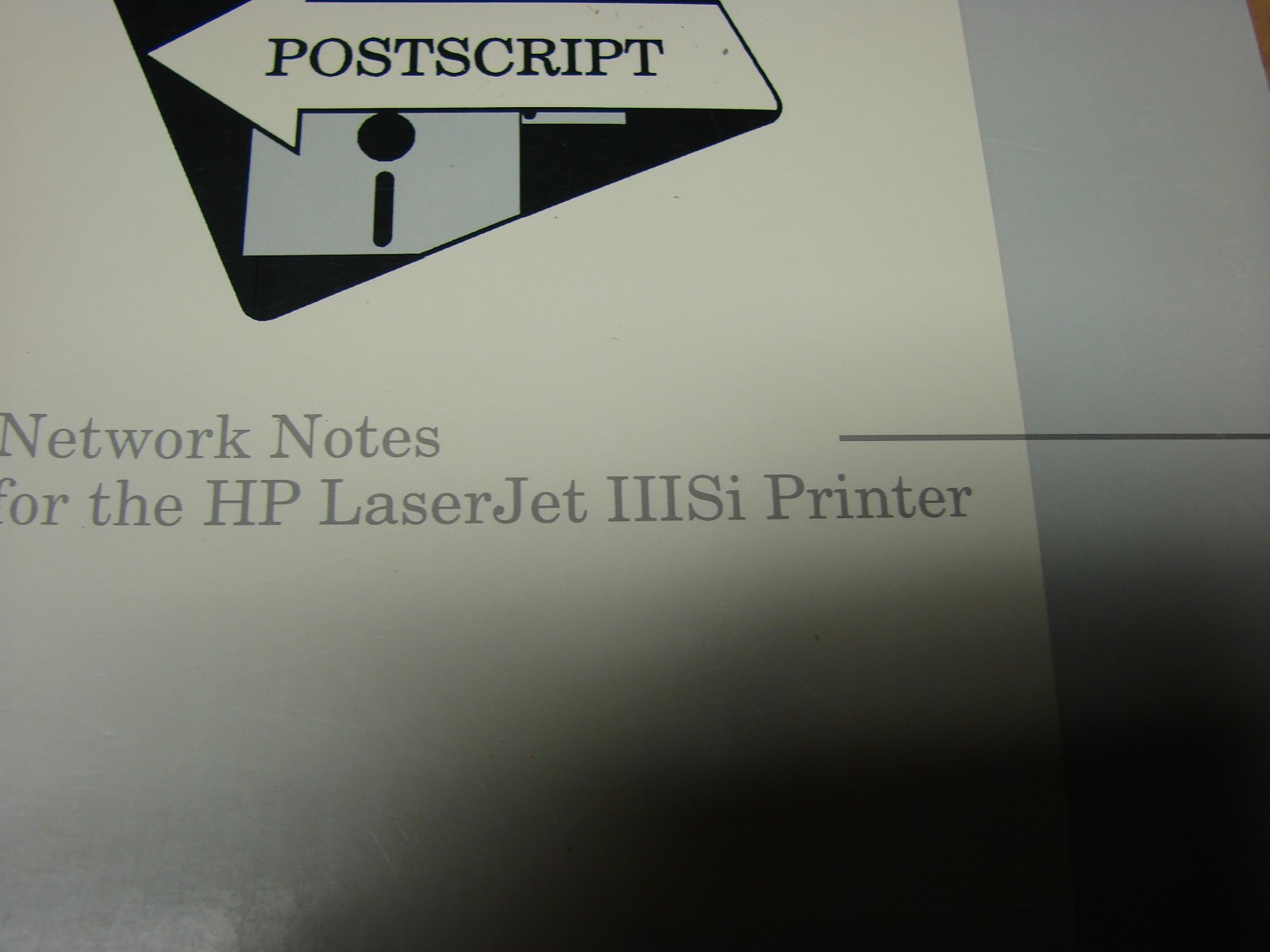 Laserjet  IIISi Printer Operator's Manual 33491-90913 Network Notes 33491-90950