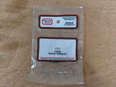 Qty 25 Clippard CT2 1/16'' hose barb x 10-32 fitting (5 packs of 5)