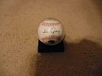 Lou Gehrig Autograph