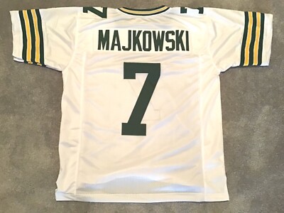 UNSIGNED CUSTOM Sewn Stitched Don Majkowski White Jersey - M, L, XL, 2XL