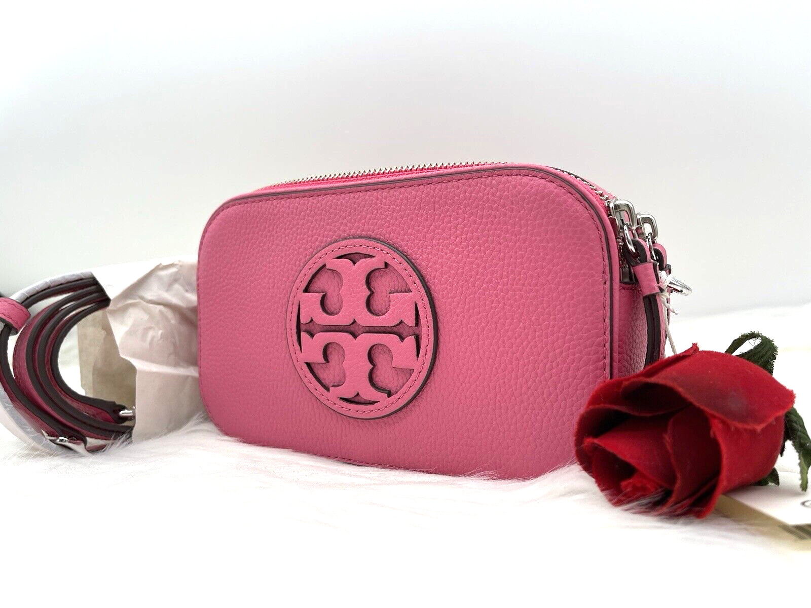 AUTH NWT NEW Tory Burch Women's Mini Miller Leather