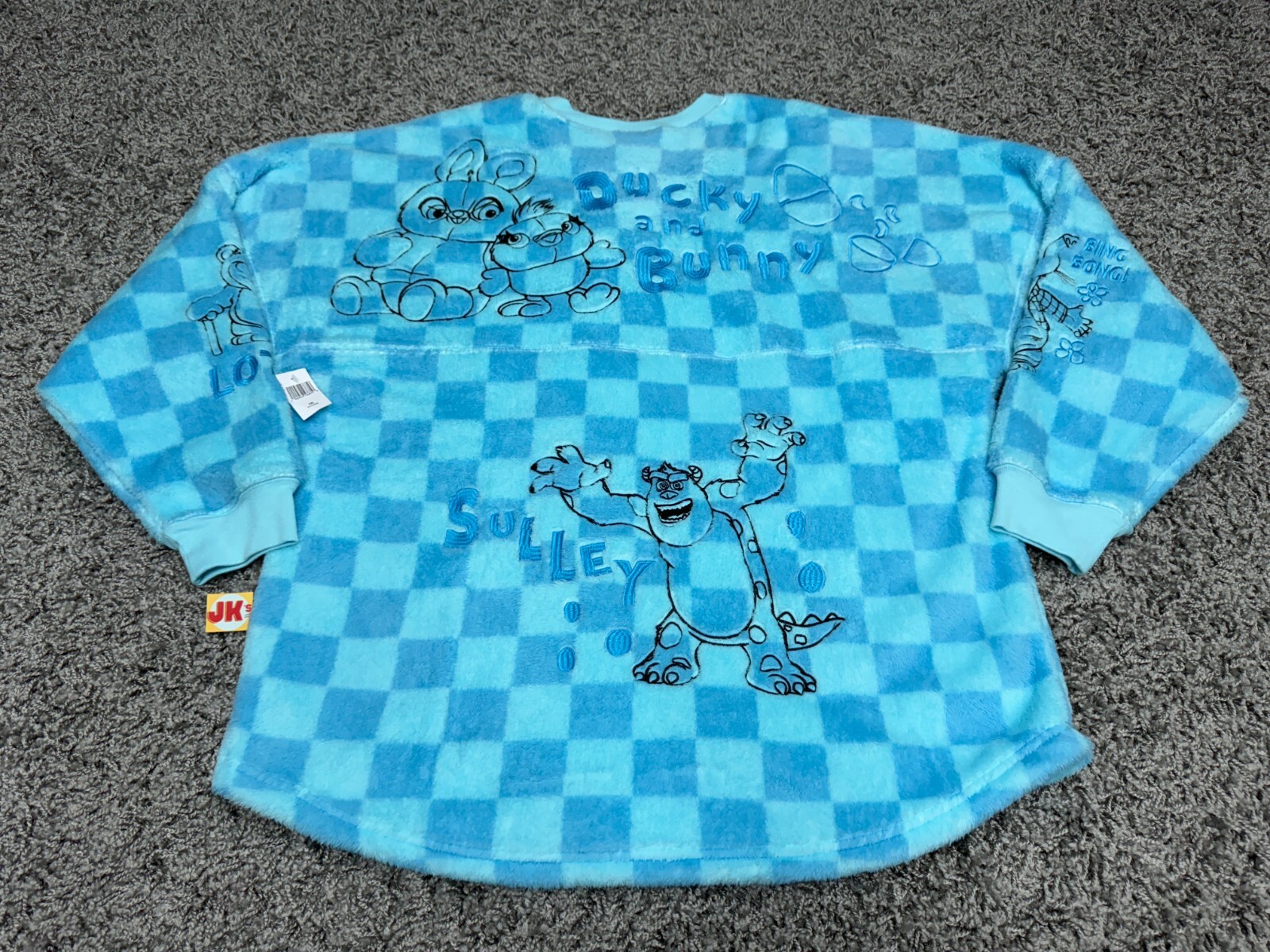 NEW Disney Spirit Jersey XXL Blue Pixar Ducky Sulley Lotso