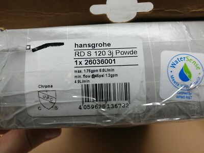 Hansgrohe Raindance Select S 26036001 Multi-Function Handheld Shower Head Chrome