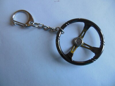 Momo  Racing  / Steering Wheel  1970's  Era ** { Keychain } * Free  Shipping**