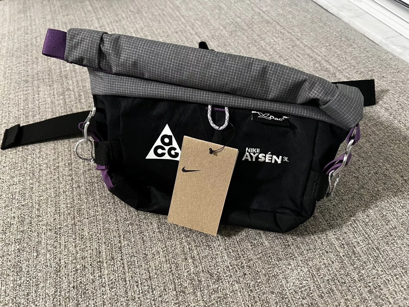 Nike ACG Aysén Fanny Pack 3L Crossbody Black Cool Grey