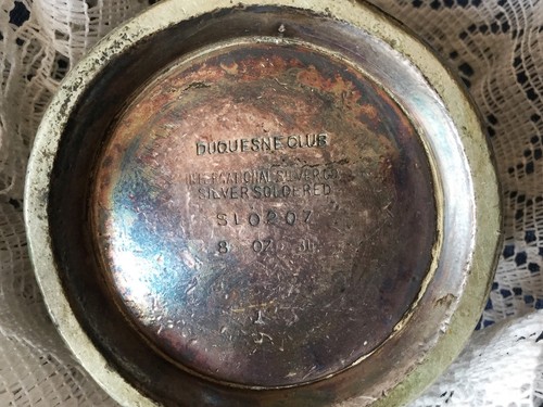 Rare Vintage Duquesne Club Philadelphia PA Teapot International Silver Co