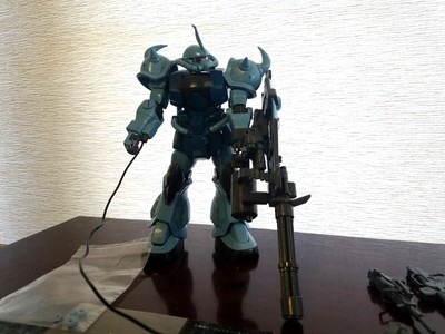 Gouf and Gouf Custom Bandai Gundam Models - 1/100 MG Built Gunpla - With Boxes