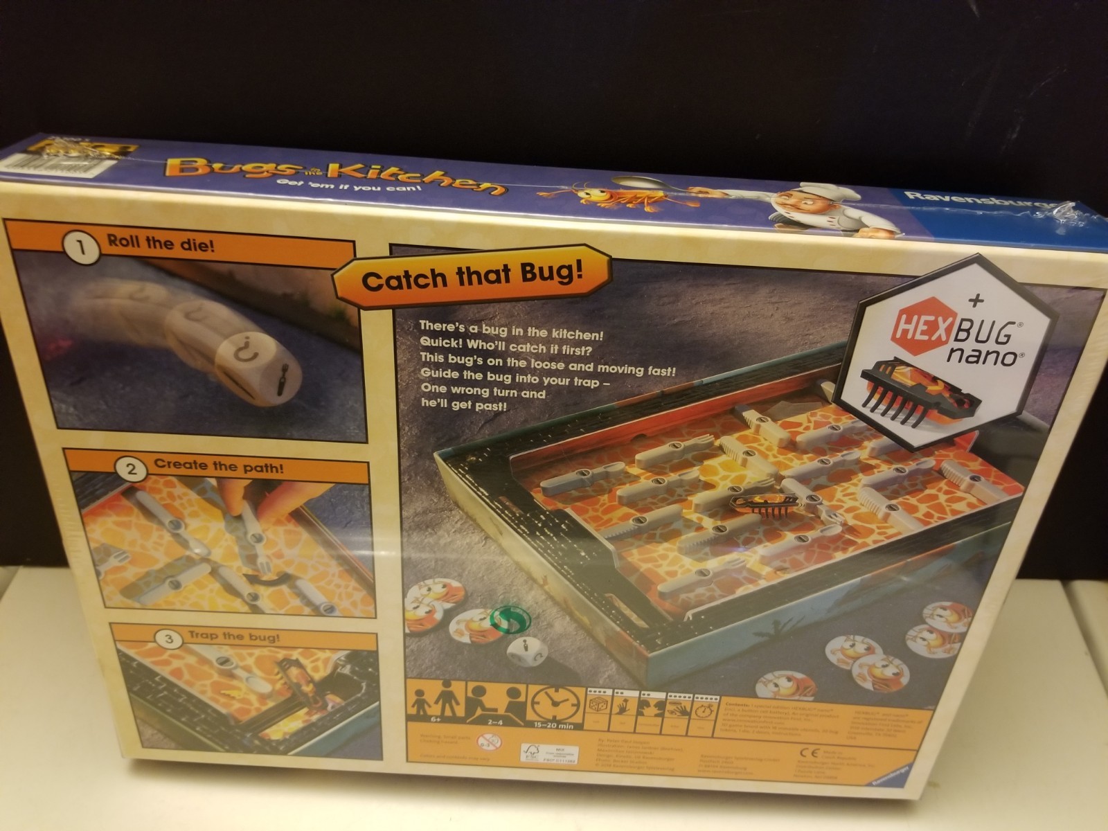 Ravensburger Bugs in the Kitchen - Children's Board Game Interactive Nano Bug