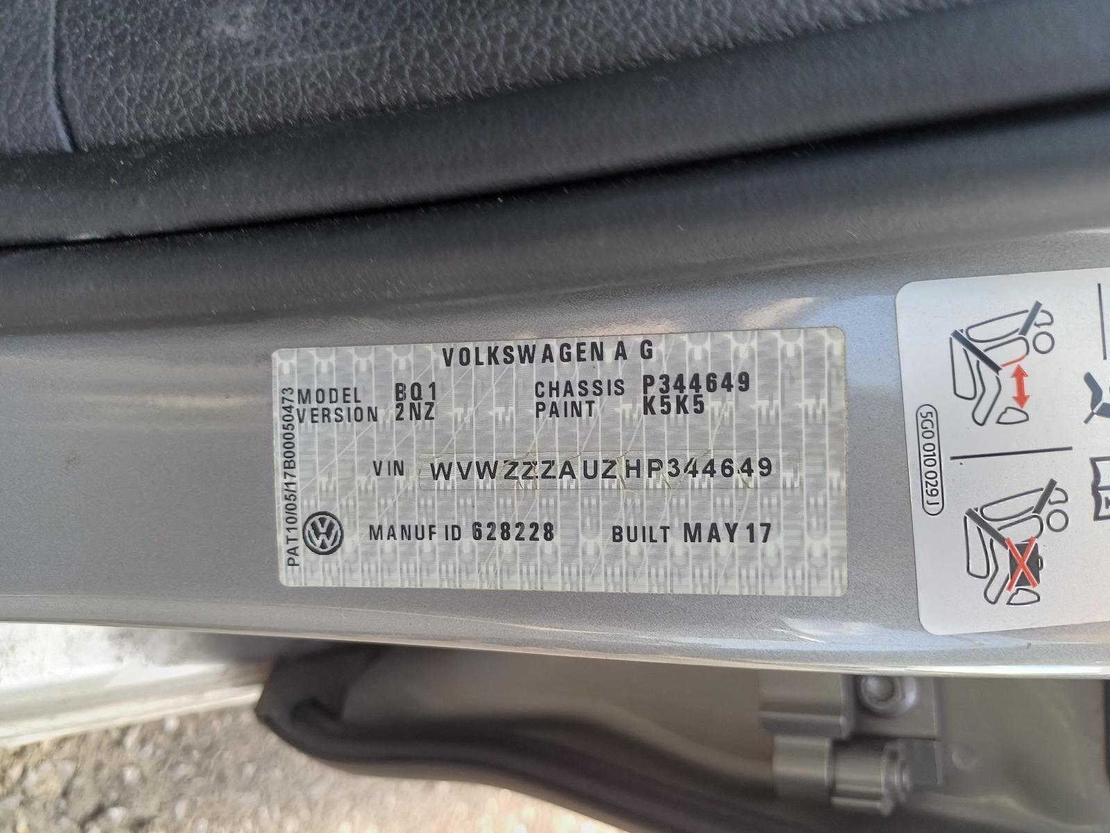 VOLKSWAGEN GOLF 2012-2020 LEFT FRONT DOOR GEN 7, 5DR HATCH, 12/12-08/20 - thumbnail 11