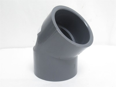 234297 Old-Stock; Nibco 817-030 PVCI Elbow; 45Deg; Sch: 80; Size: 3 Socket
