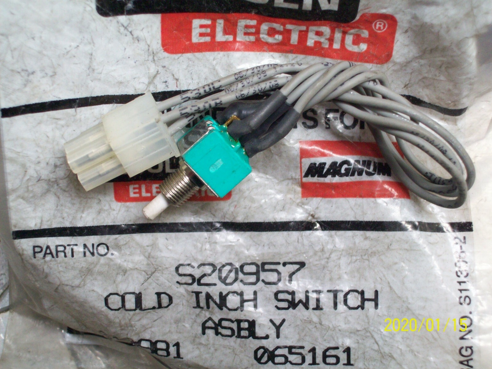 NEW LINCOLN S20957 COLD INCH SWITCH ASSEMBLY 9SS20957 | eBay