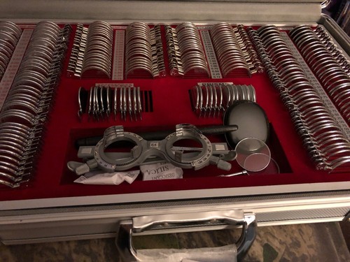 New266 Pcs Optical Trial Lens Set Plastic Rim & 1 Pc Trial Frame+Aluminium Case