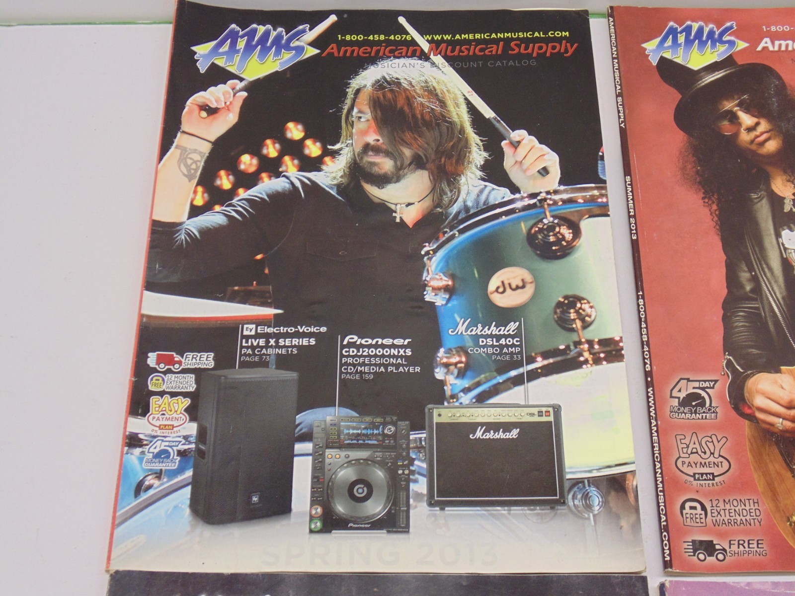 American Musical Supply Catalog 2013 Back Issues Lot 4 Issues Cool Lot F/S