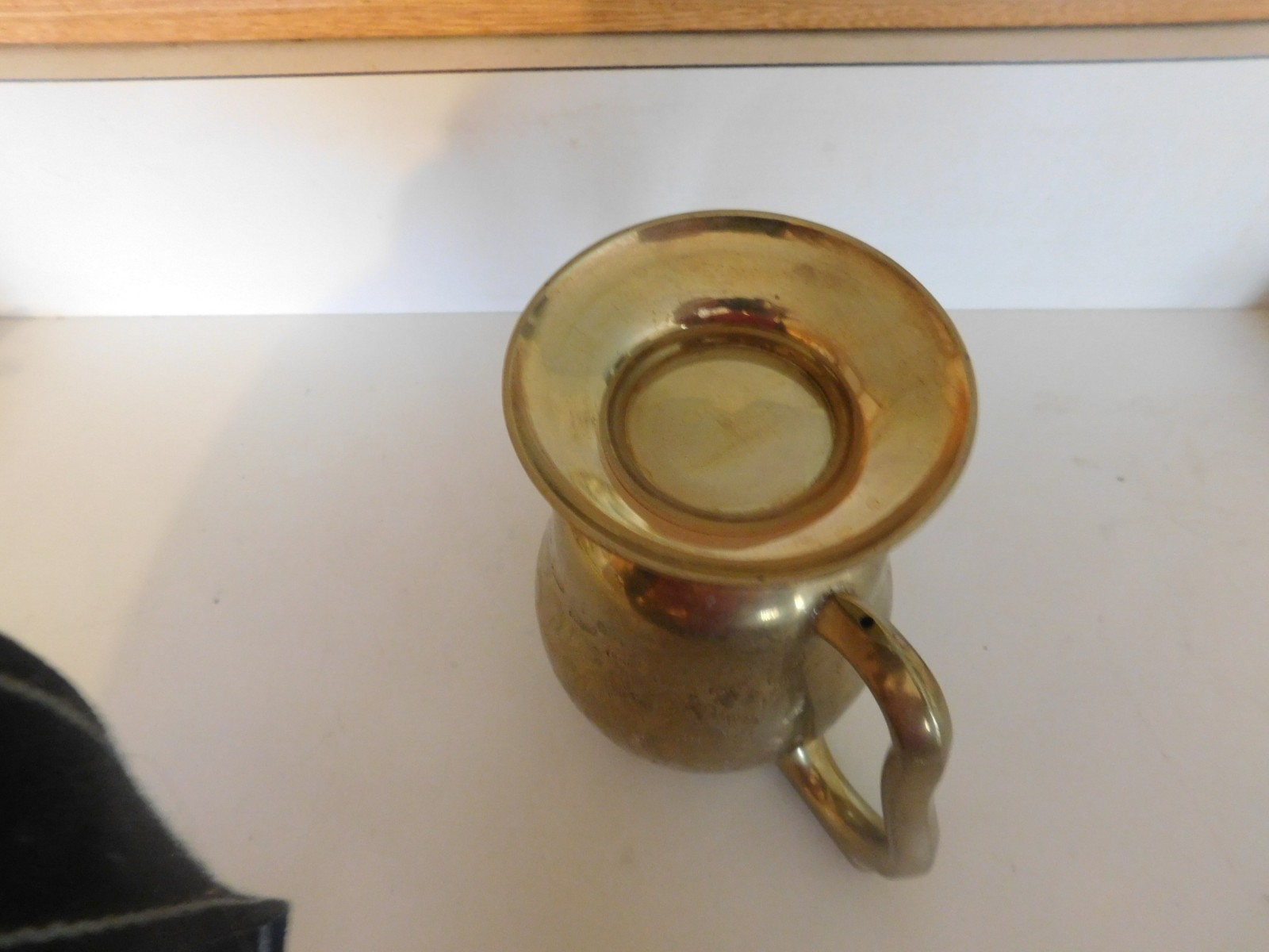 Brass Mug with etching possibly made in India