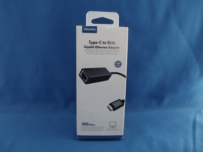 USB-C to Ethernet Adapter USB-C Thunderbolt 3 - New - USB Type-C to RJ45 Gigabit