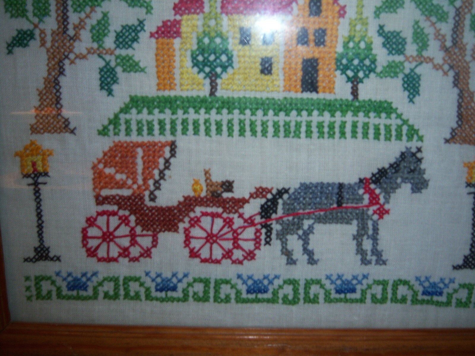 .VINTAGE HAND MADE EMBORIERED SAMPLER