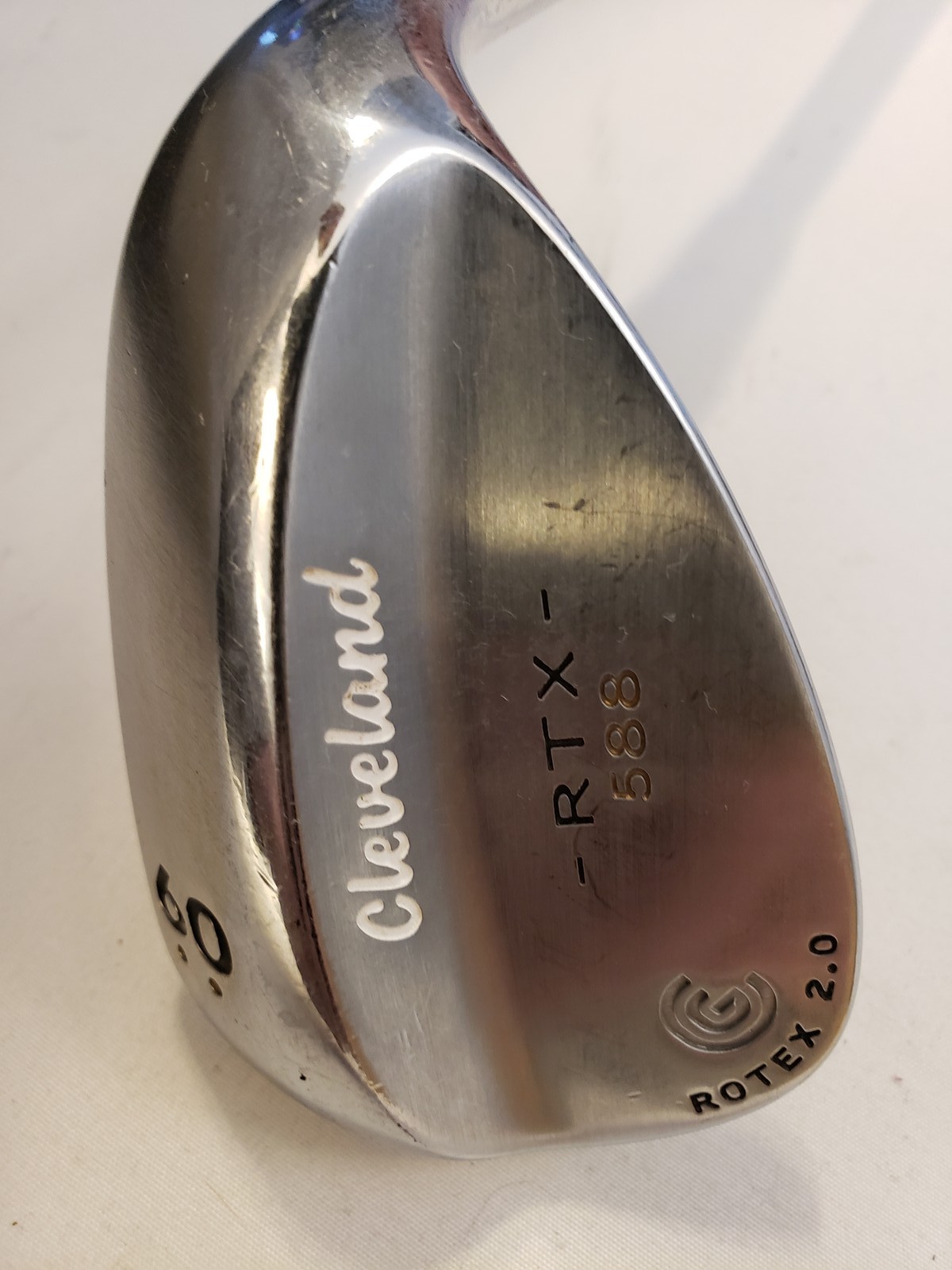 Used Cleveland RTX 588 Rotex 2.0 Lob Wedge 60* - 10*B - Tour Satin - TT DG - RH