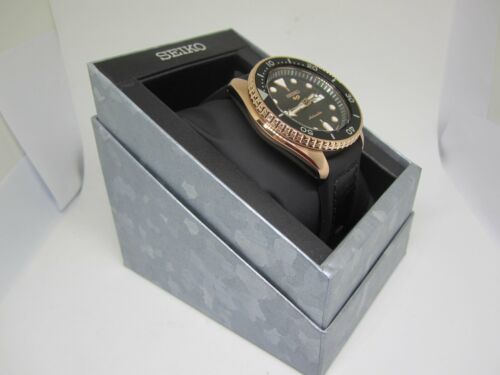 Pre-owned Seiko 5 Sports Rose Gold Sbsa028 / Srpd76 + Worldwide Warranty Us4