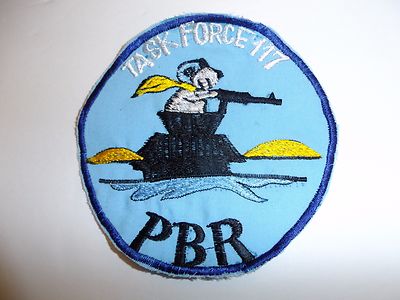 e1844 US Navy Vietnam Beret flash Task Force Clear Water PBR I Corps hnd IR14B