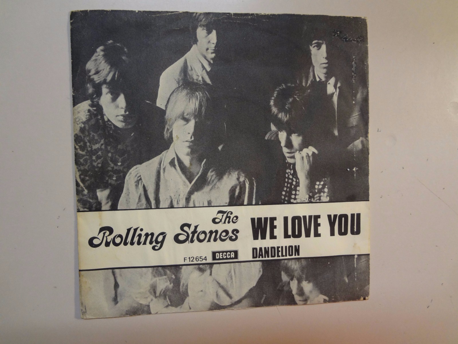 ７インチ★ROLLING STONES★We Love You UK Decca ROLLING STONES: Dandelion 3:56- We Love You-U.K. 7