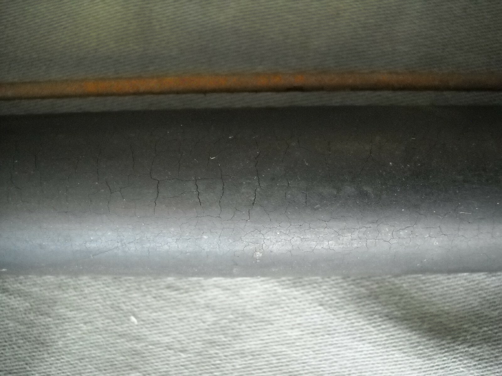 VINTAGE HAND HELD PRINTER BLOCK ROLLER CAST IRON HANDLE INDUSTRIAL GRAFIC ARTS