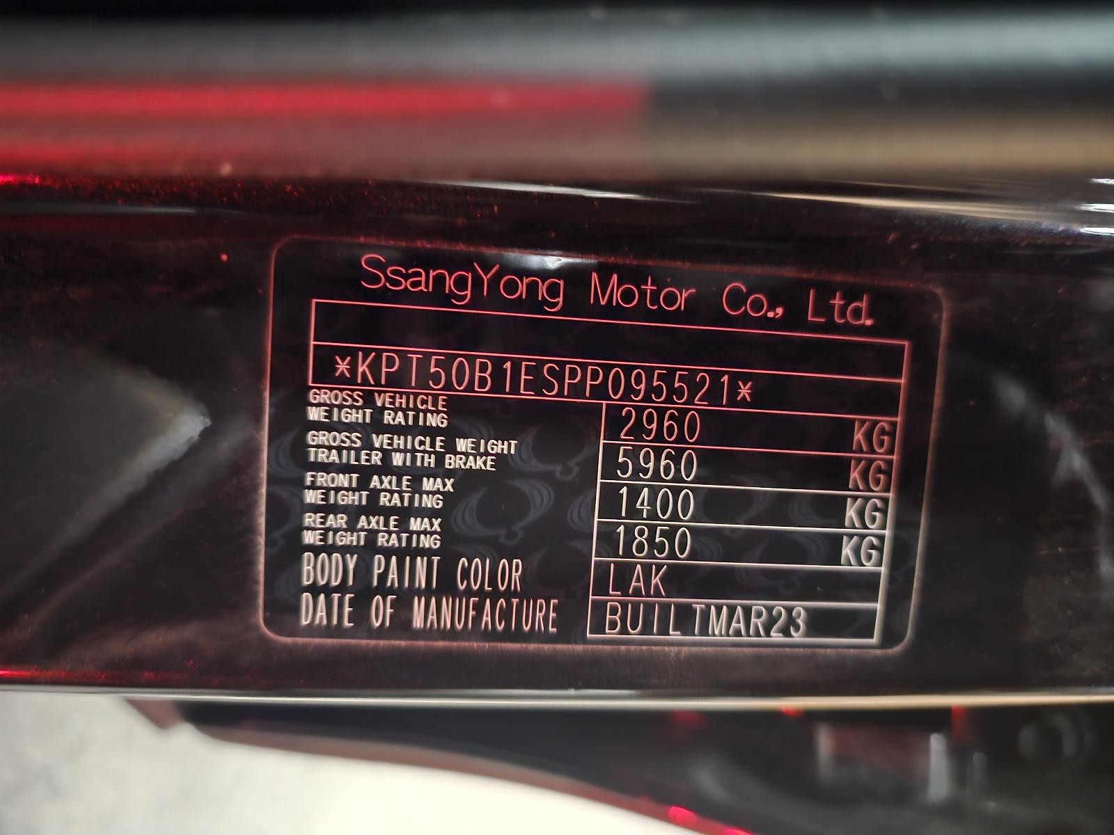 2023 Ssangyong Rexton COMBINATION SWITCH ASSEMBLY Y400/Y450 10/2018-2025 781639 image 12