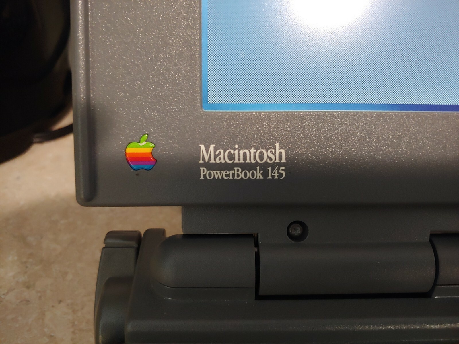 Vintage Apple Macintosh Powerbook 140 Laptop Computer with Power Adapter