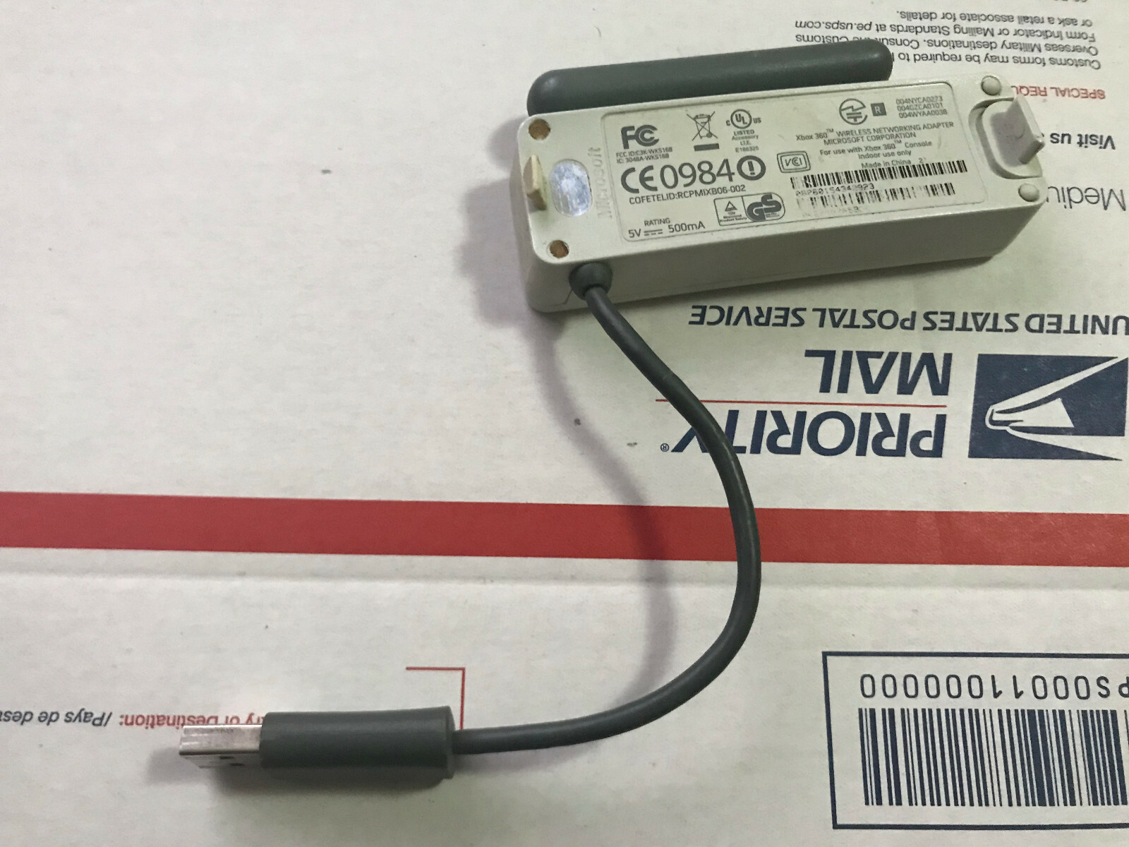 Genuine Microsoft Xbox 360 Wireless Networking Internet USB Adapter WiFi