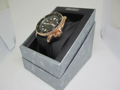 Pre-owned Seiko 5 Sports Rose Gold Sbsa028 / Srpd76 + Worldwide Warranty Us4