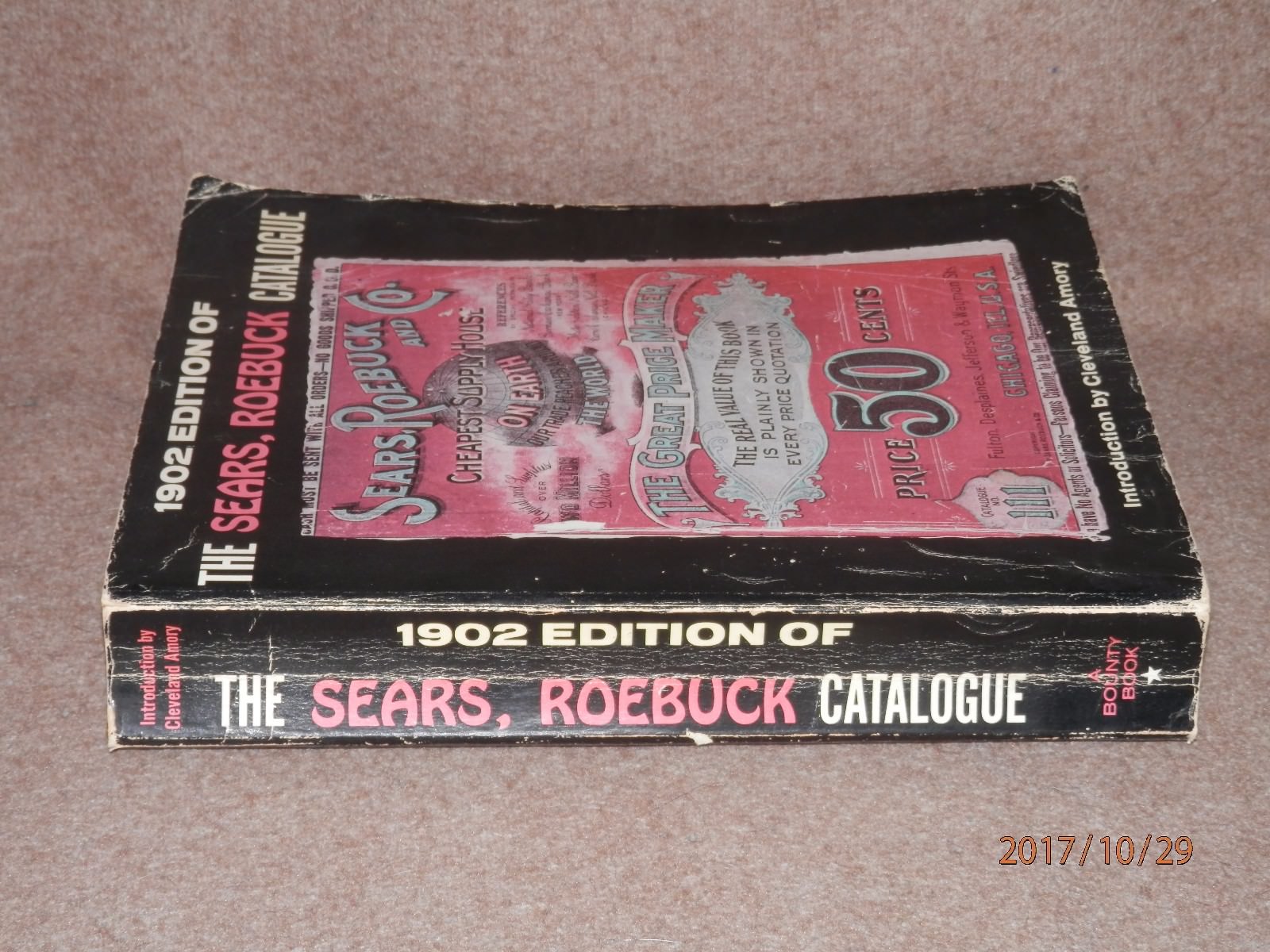 1969 Printed 1902 Edition Sears Roebuck Catalogue