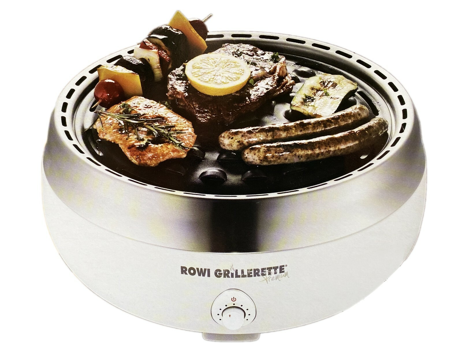 Rowi Holzkohlegrill Aktivbelüftung Grill BBQ Tischgrill Raucharm Grillerette
