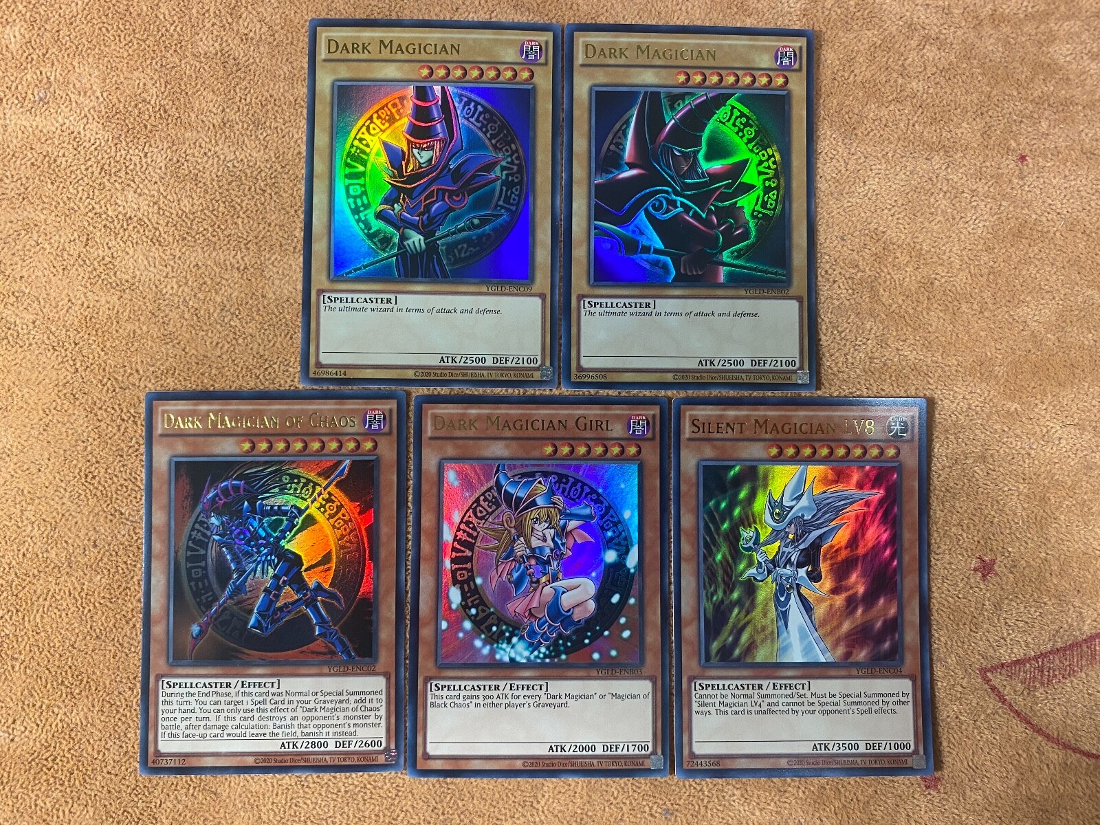 🔥 Yugioh Dark Magician Yugi's 5x Card Set ULTRA RARE YGLD 🔥 Yugioh Dark Magician Yugi's 5x Card Set ULTRA RARE YGLD