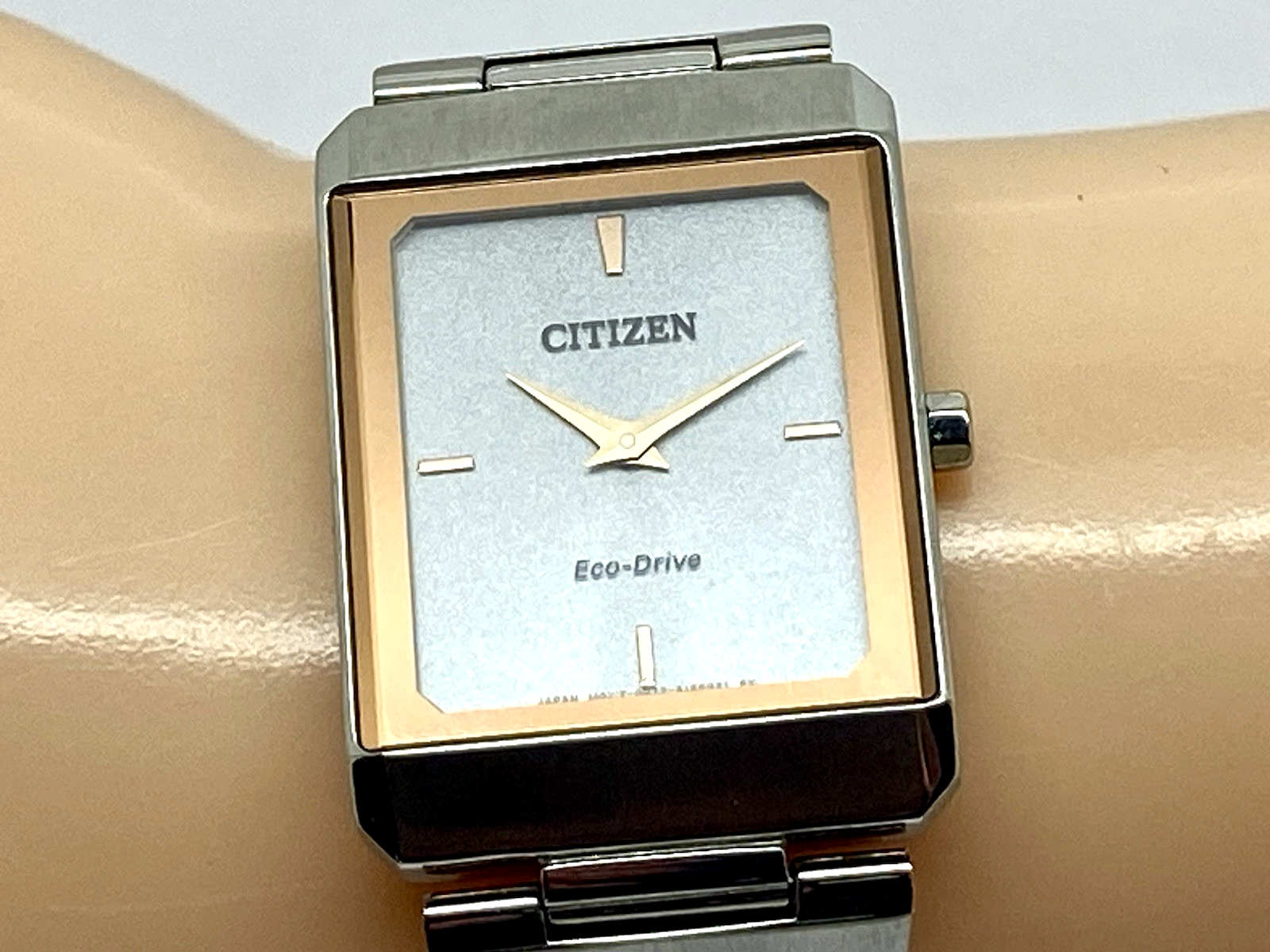 Citizen Stiletto Square Watch EG6016-58A Eco Drive Silver