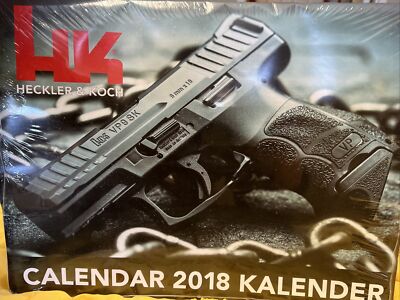 2018 HECKLER & KOCH HK CALENDAR HKVP9SK P7 PM7 MR556 MR762 P30 G36 VP9 MP5 SP5K