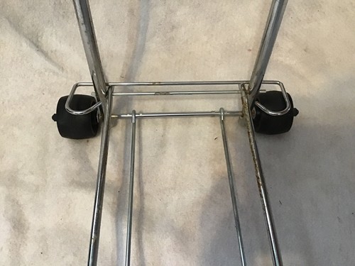 Luggage Cart, Metal Rolling Luggage holder Folding Storable Luggage Roller