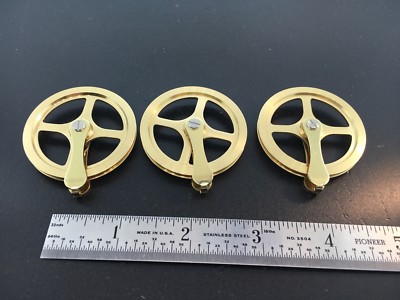Grandfater Clock Pulley Set of 3 for the Hermle Cable Movements Original 1 3/4''