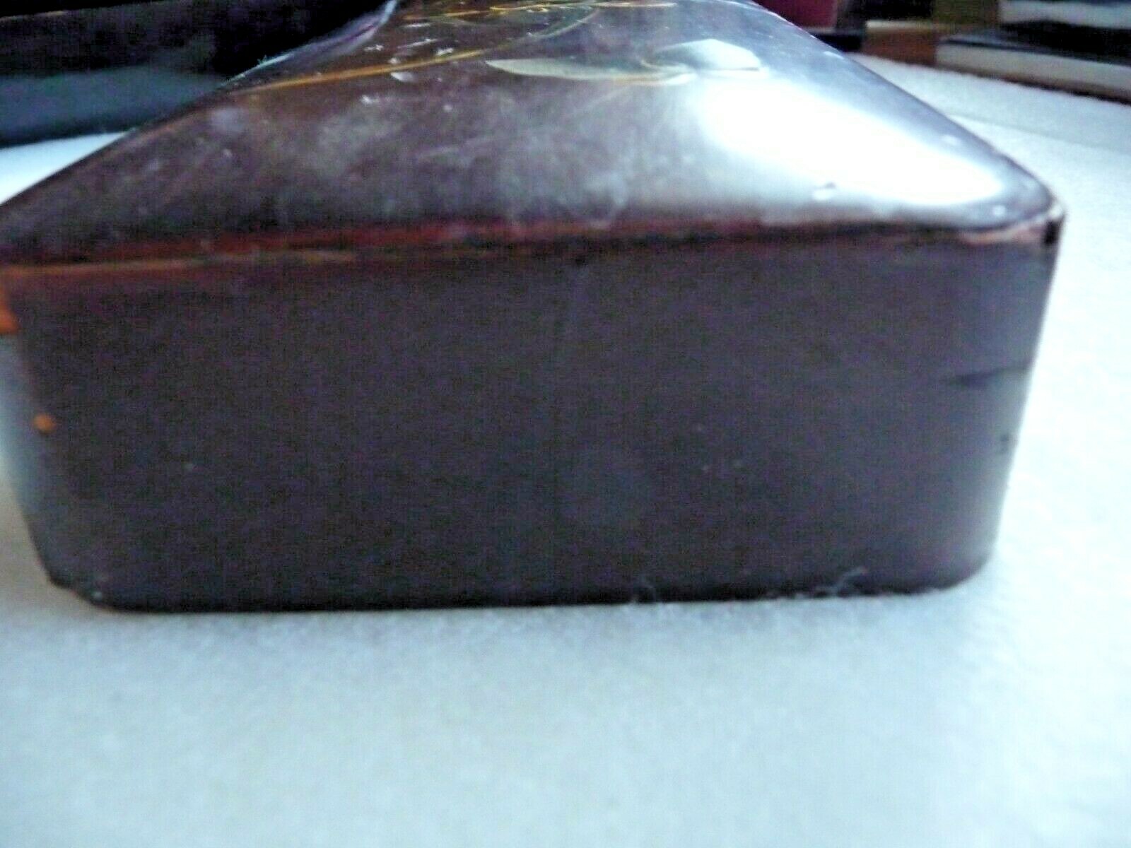 Vintage Japanese Lacquered Box - Butterfly & Lily Motif