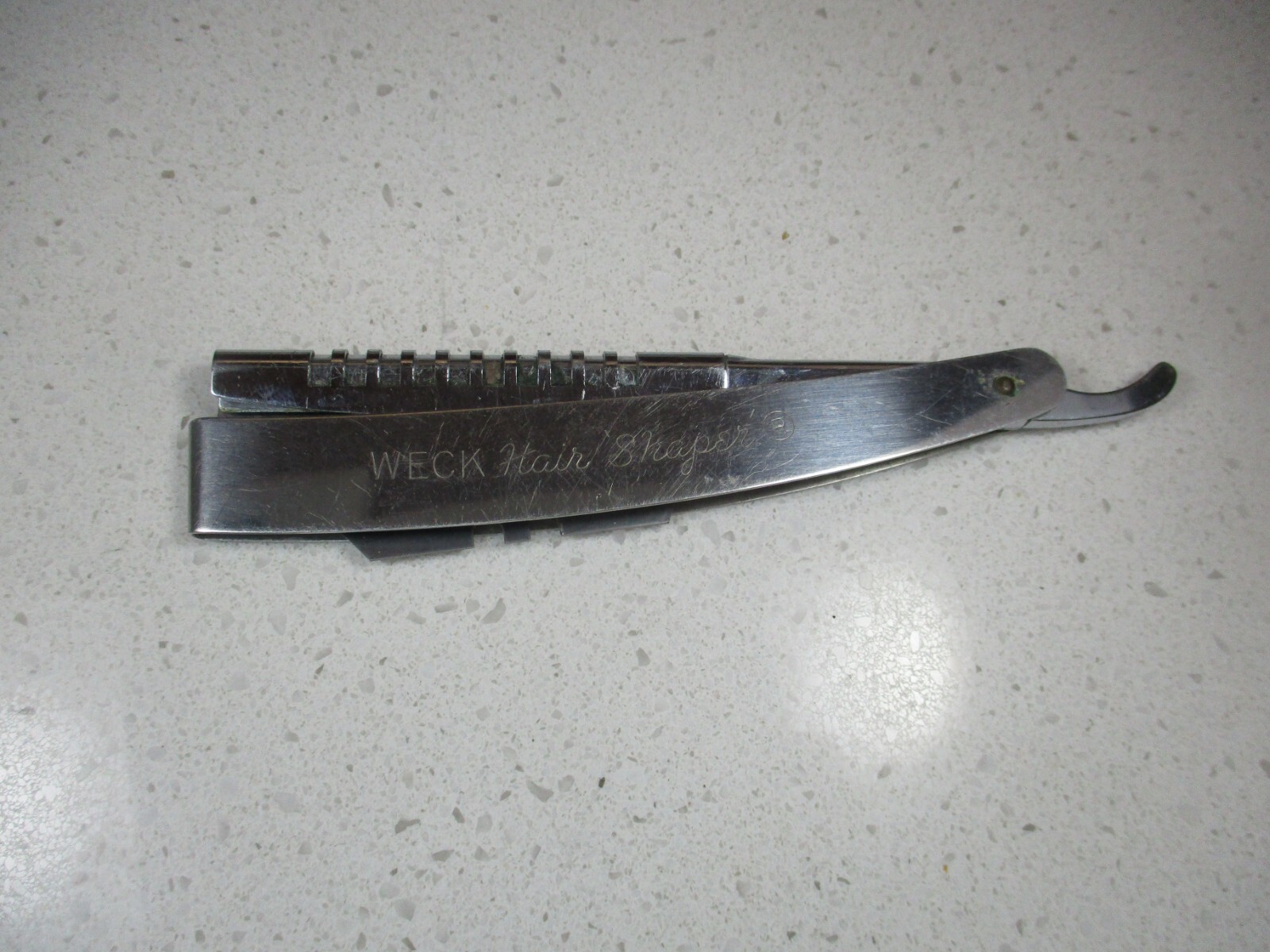 Weck Hair Shaper and Razor Vtg Straight Razor Replaceable Blade