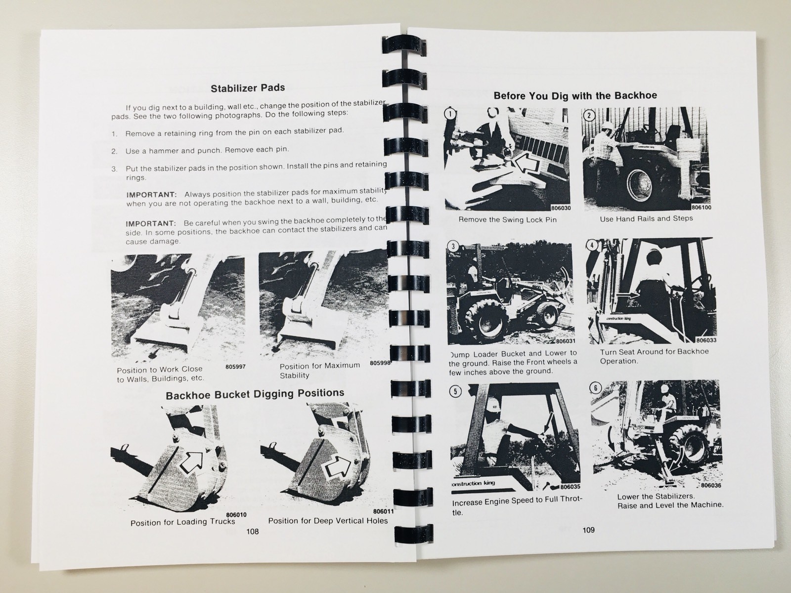 CASE 580D CONSTRUCTION KING LOADER BACKHOE OPERATORS OWNERS MANUAL CK