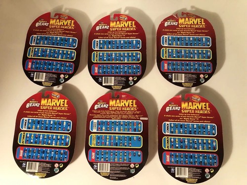 6 MIGHTY BEANZ MARVEL SUPER HEROES 5 SERIES 2 & 1 SERIES 1 PACKS SPIN MASTER NEW
