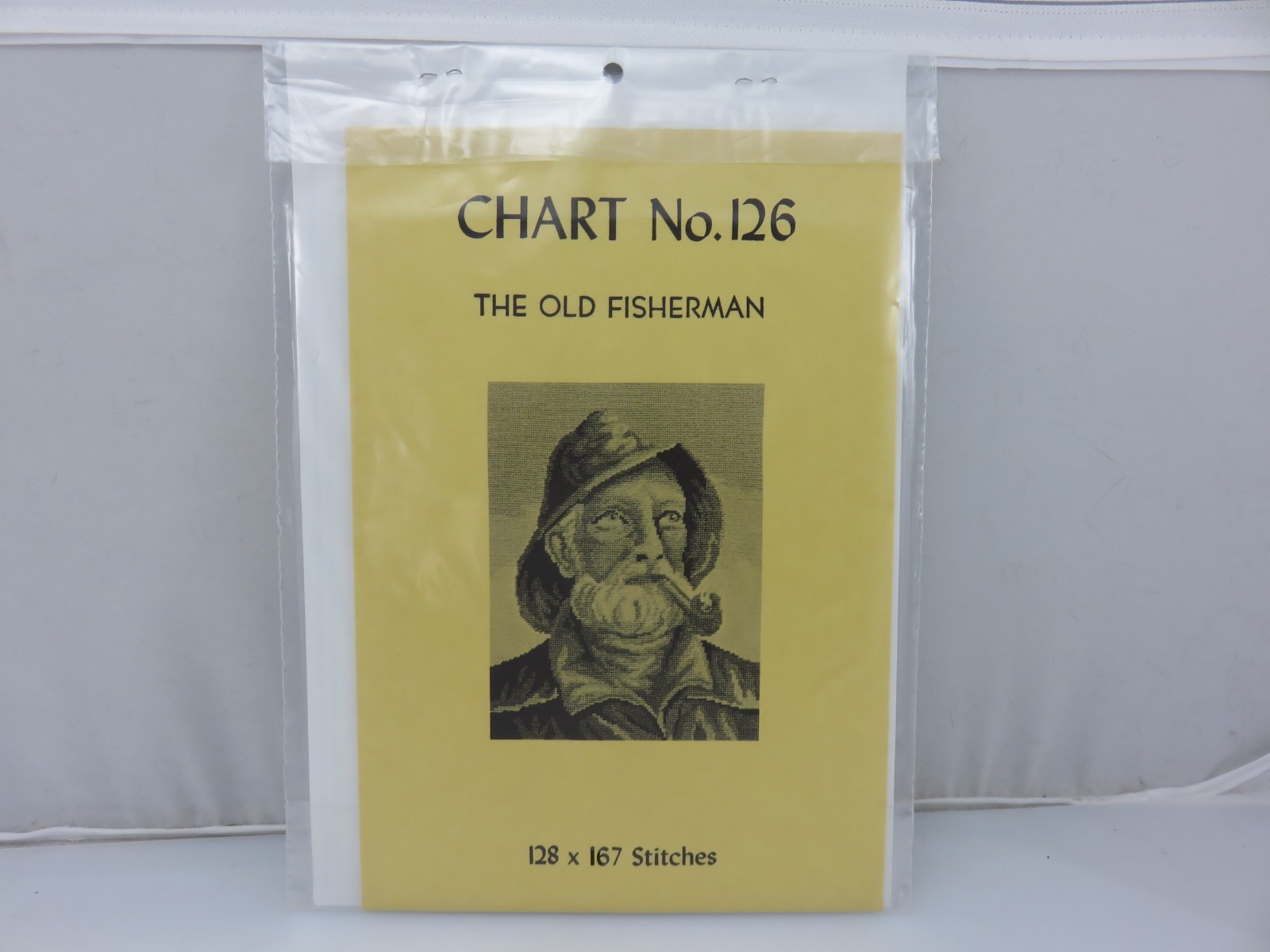 Babs Petit Point & Needlepoint Chart #126 THE OLD FISHERMAN Pattern NEW