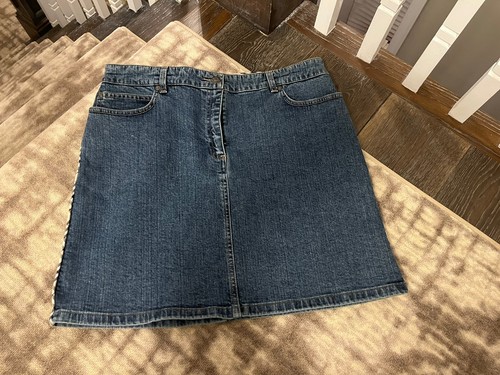 スカート BURBERRY BLUE LABEL denim mini skirt BURBERRY Blue Label Denim Mini Skirt Logo Zip Front Navy