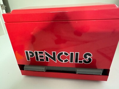 Red Stainless Steel Pencil Dispenser ~ Quality / Long Lasting ~ Classroom