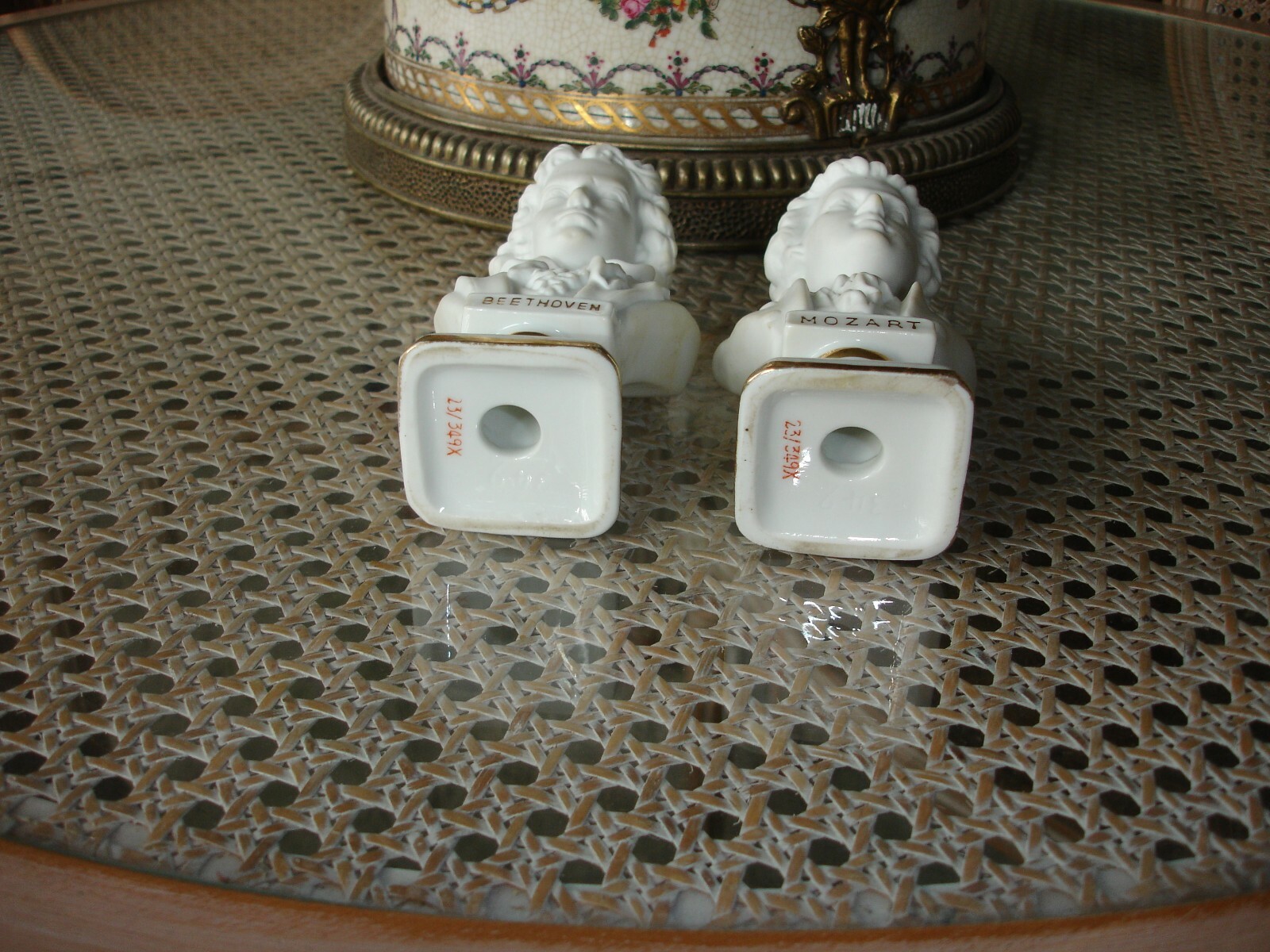 Porcelain Composer Busts Andrea by Sadek Beethoven and Mozart