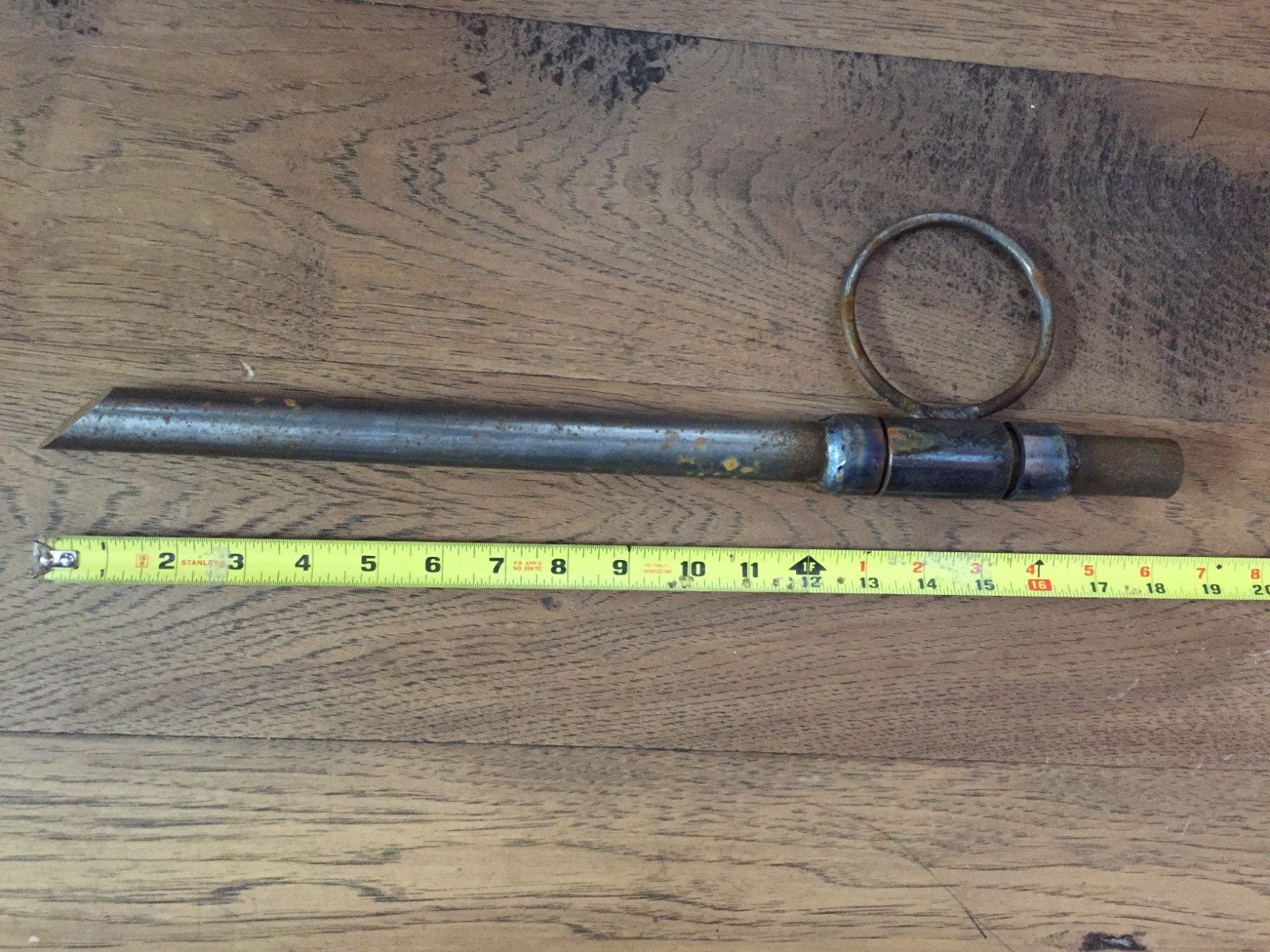 Extra Heavy Duty Hand Made Steel Dog Tie Out Stake for Large Dogs 18